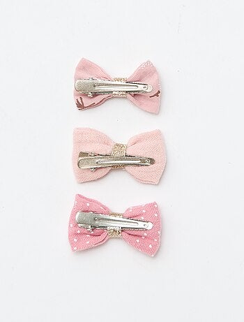 Pack de 3 pinzas con lazos