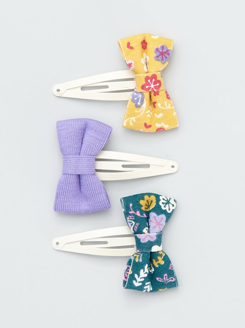 Pack de 3 pinzas de clip multicolor - Kiabi