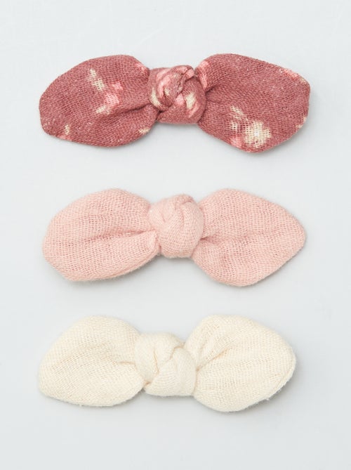 Pack de 3 pinzas de cocodrilo con lazo - Kiabi