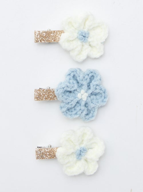 Pack de 3 pinzas de cocodrilo en macramé - Kiabi