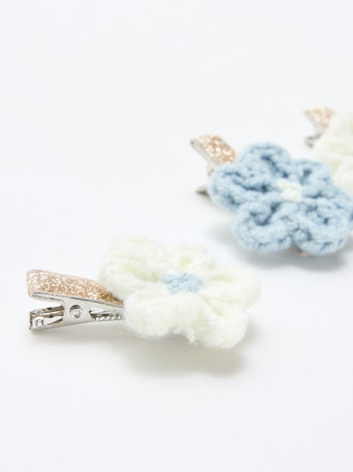 Pack de 3 pinzas de cocodrilo en macramé - Kiabi