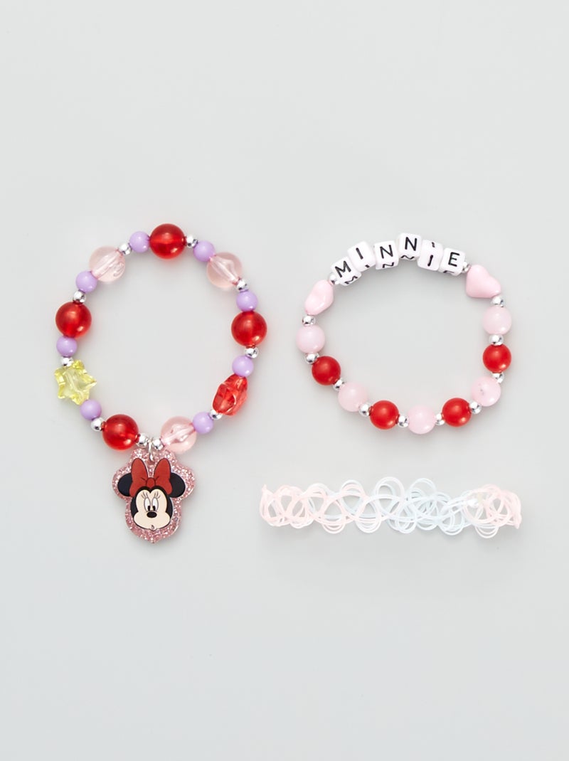Pack de 3 pulseras 'Minnie' multicolor - Kiabi
