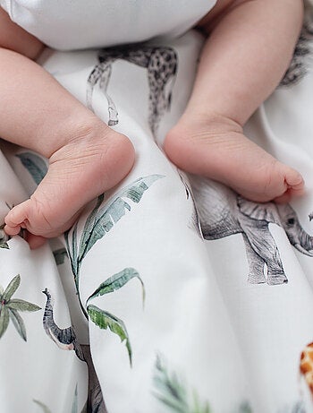 Pack de 3 sábanas bajeras para capazo de algodón safari | SEVIRA KIDS