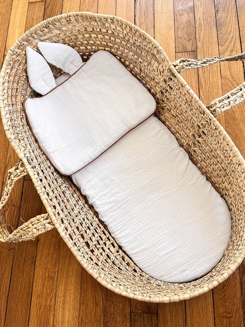 Pack de 3 sábanas bajeras para capazo de algodón safari | SEVIRA KIDS - Kiabi