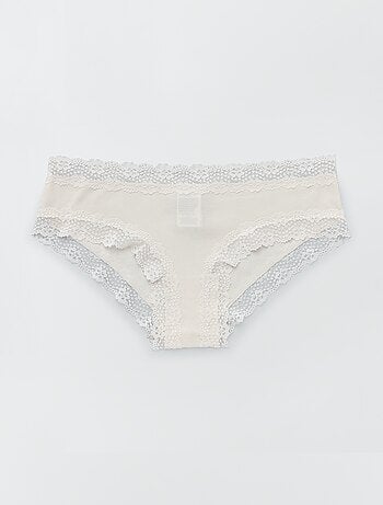 Pack de 3 shorties de canalé fino