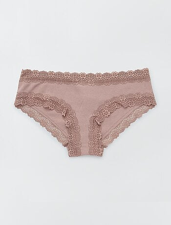 Pack de 3 shorties de canalé fino