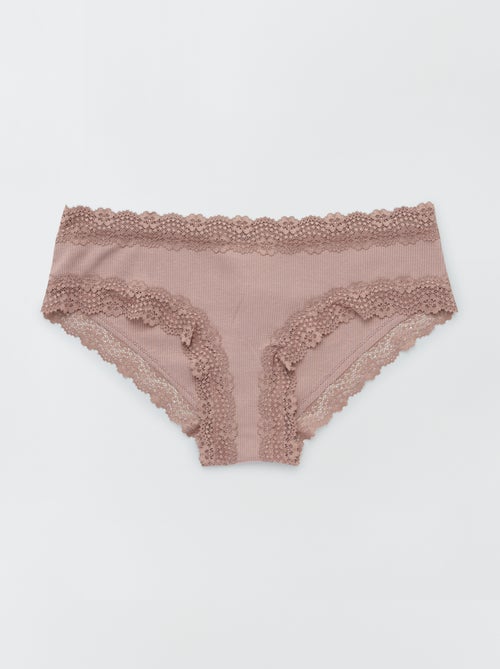 Pack de 3 shorties de canalé fino - Kiabi