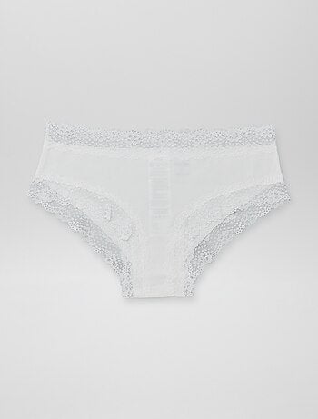 Pack de 3 shorties de canalé fino