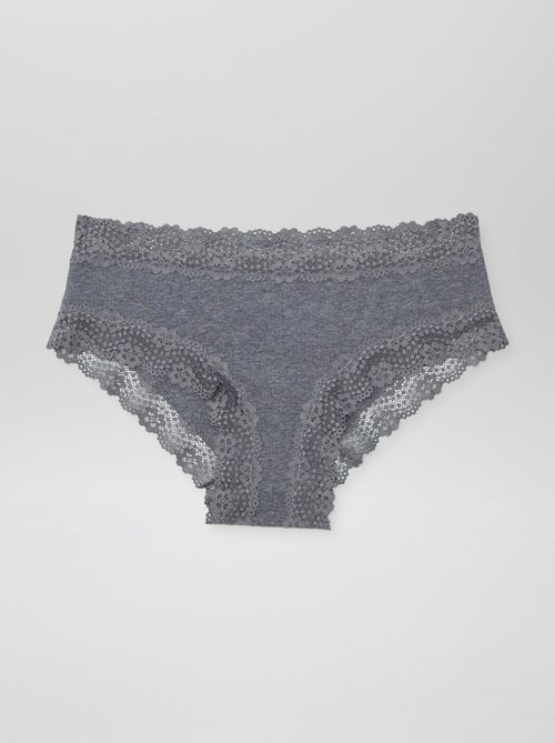 Pack de 3 shorties de canalé fino - Kiabi