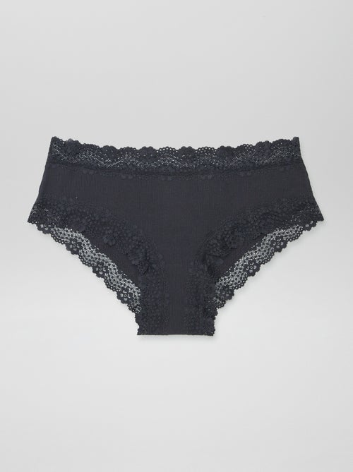 Pack de 3 shorties de canalé fino - Kiabi