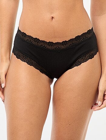 Pack de 3 shorties de canalé fino