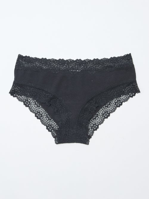 Pack de 3 shorties de canalé fino - Kiabi