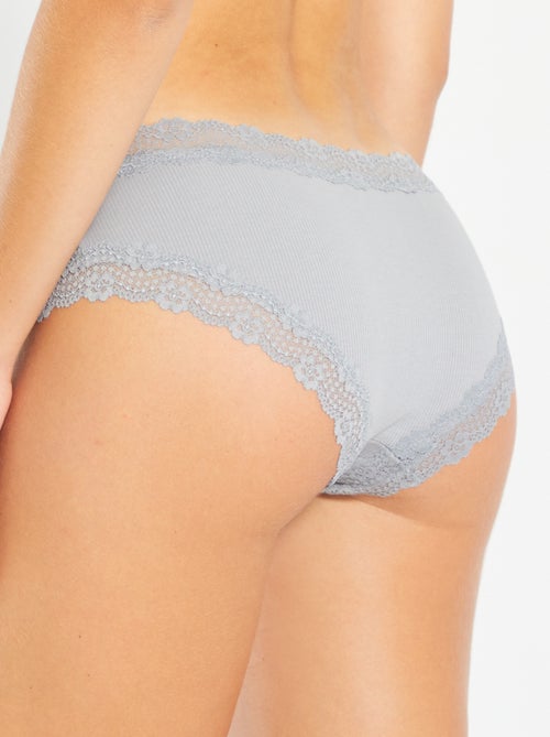 Pack de 3 shorties de canalé fino - Kiabi