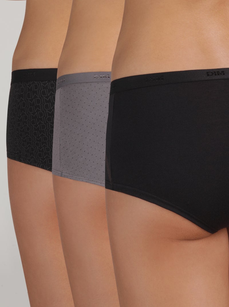 Pack de 3 shorties DIM 'Les Pockets' negro - Kiabi