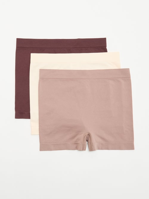 Pack de 3 shorties sin costuras - Kiabi