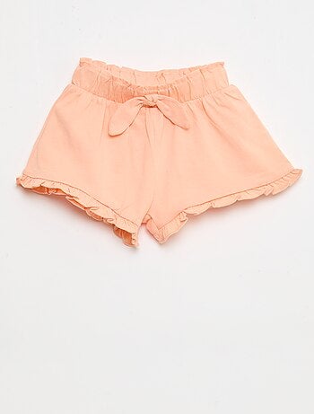 Pack de 3 shorts lisos con volantes