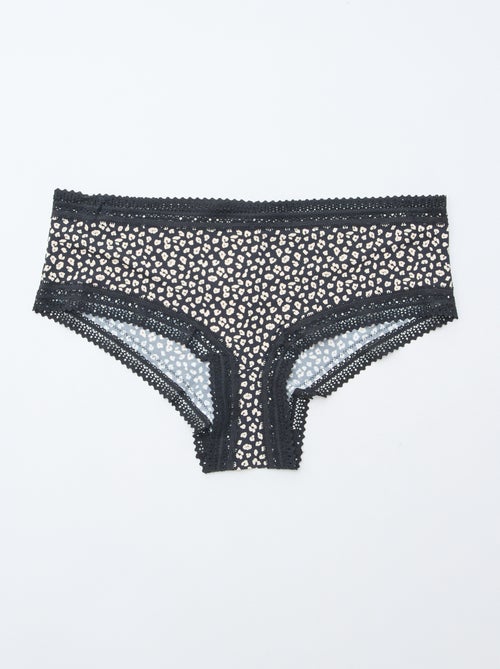 Pack de 3 shortys en microfibra estampada - Kiabi