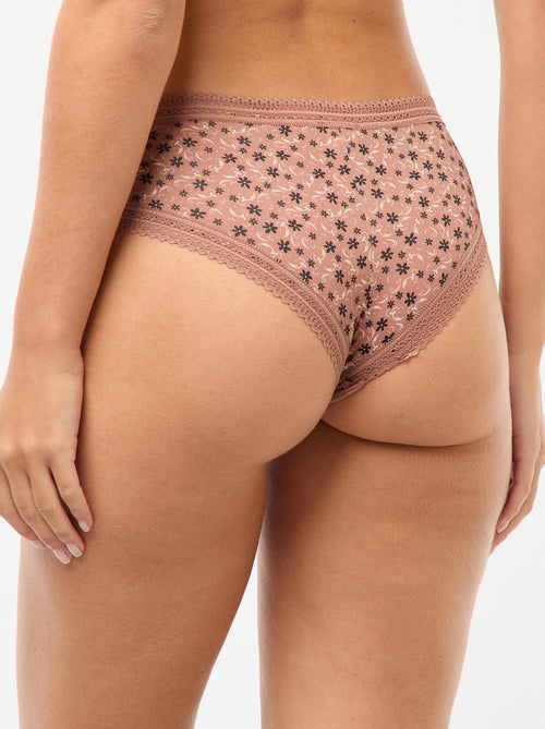 Pack de 3 shortys en microfibra estampada - Kiabi