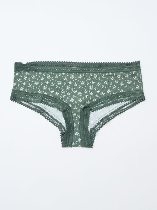 Pack de 3 shortys en microfibra estampada - Kiabi