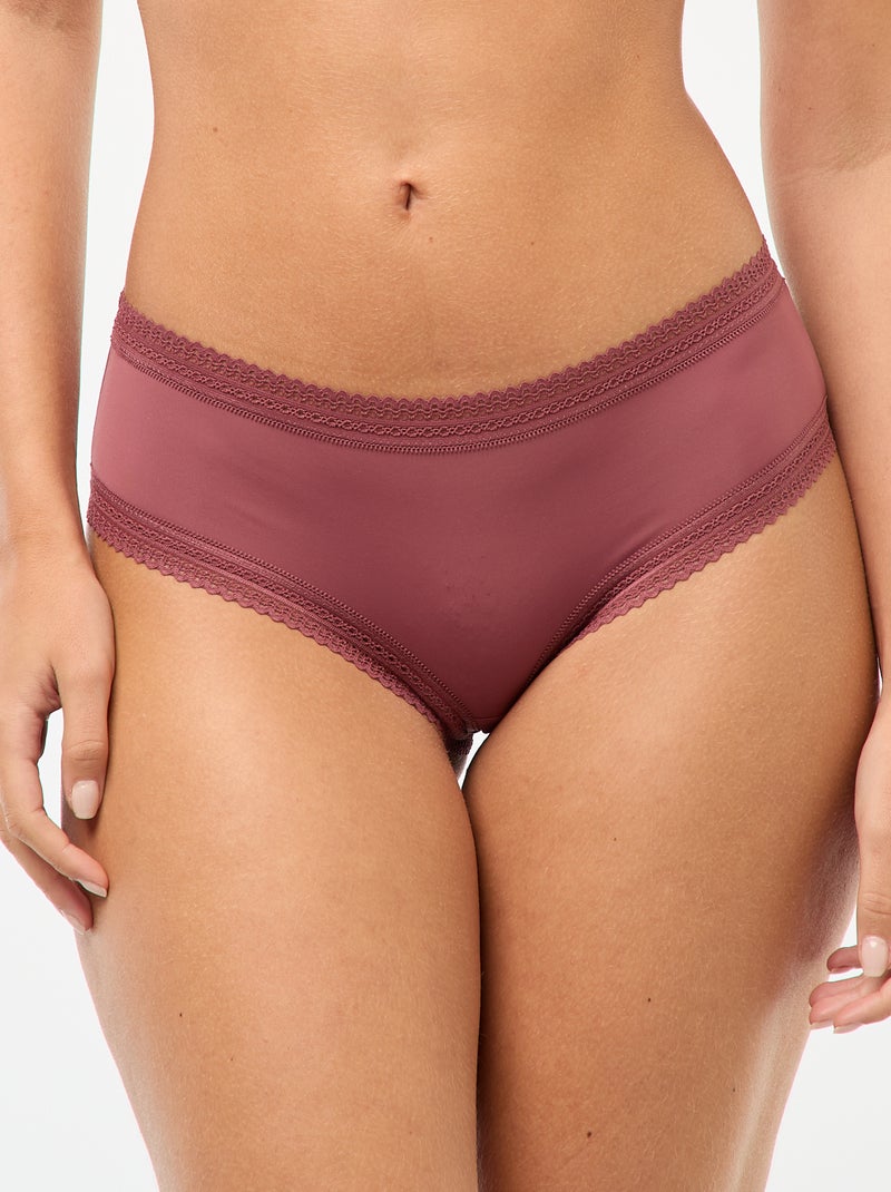 Pack de 3 shortys en microfibra estampada Verde - Kiabi