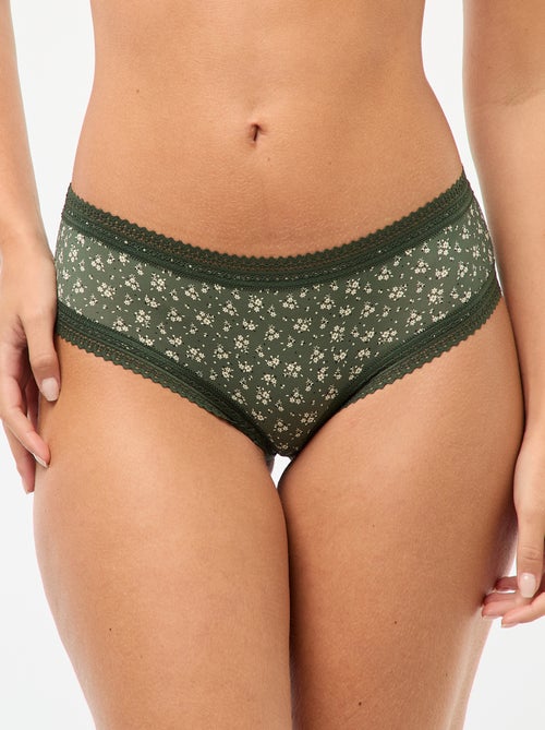 Pack de 3 shortys en microfibra estampada - Kiabi