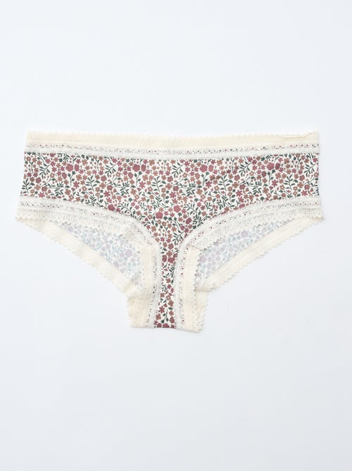 Pack de 3 shortys en microfibra estampada - Kiabi