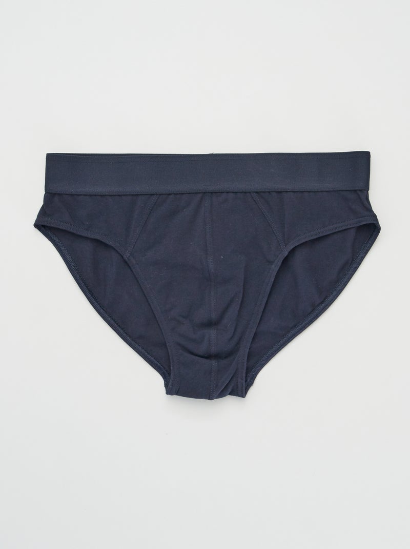 Pack de 3 slips AZUL - Kiabi