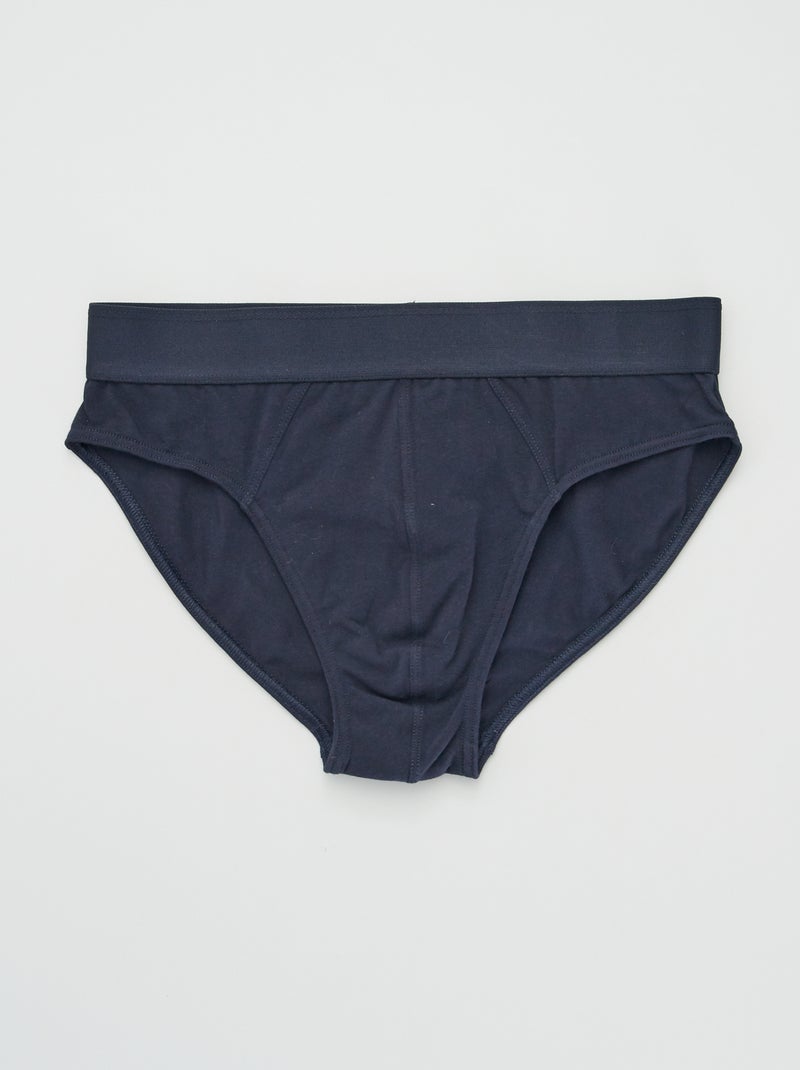 Pack de 3 slips AZUL - Kiabi