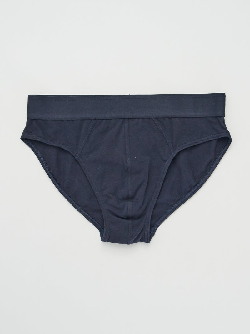 Pack de 3 slips AZUL - Kiabi