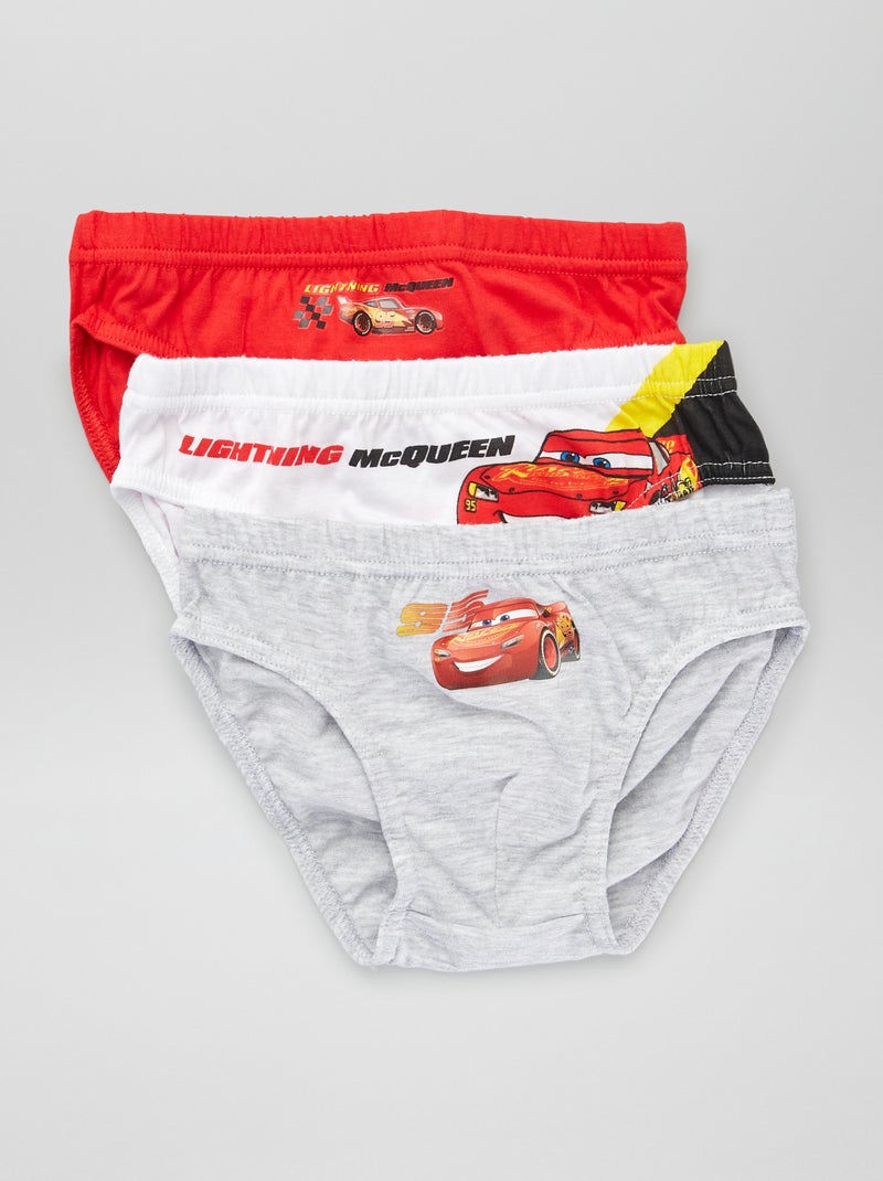 Pack de 3 slips 'Cars' GRIS - Kiabi
