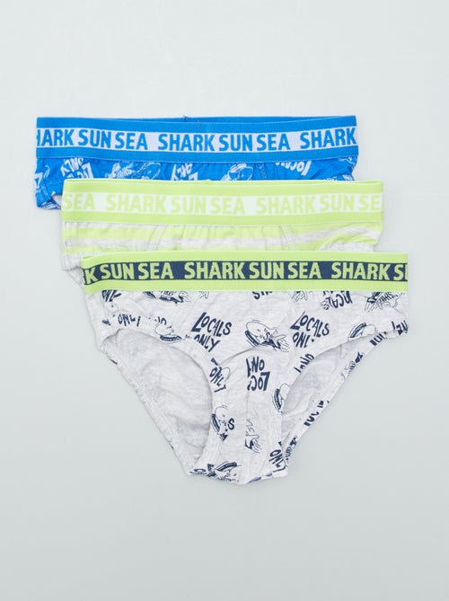 Pack de 3 slips con estampado - Kiabi