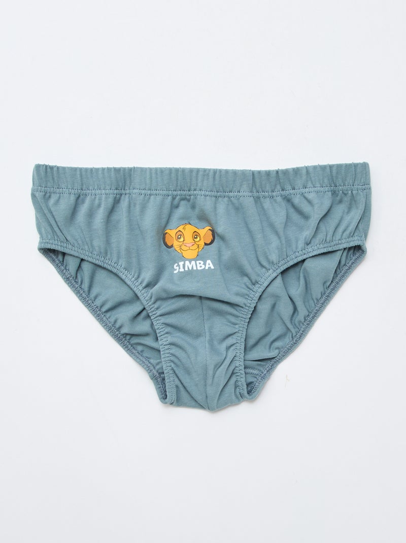 Pack de 3 slips 'Disney' de algodón Verde - Kiabi