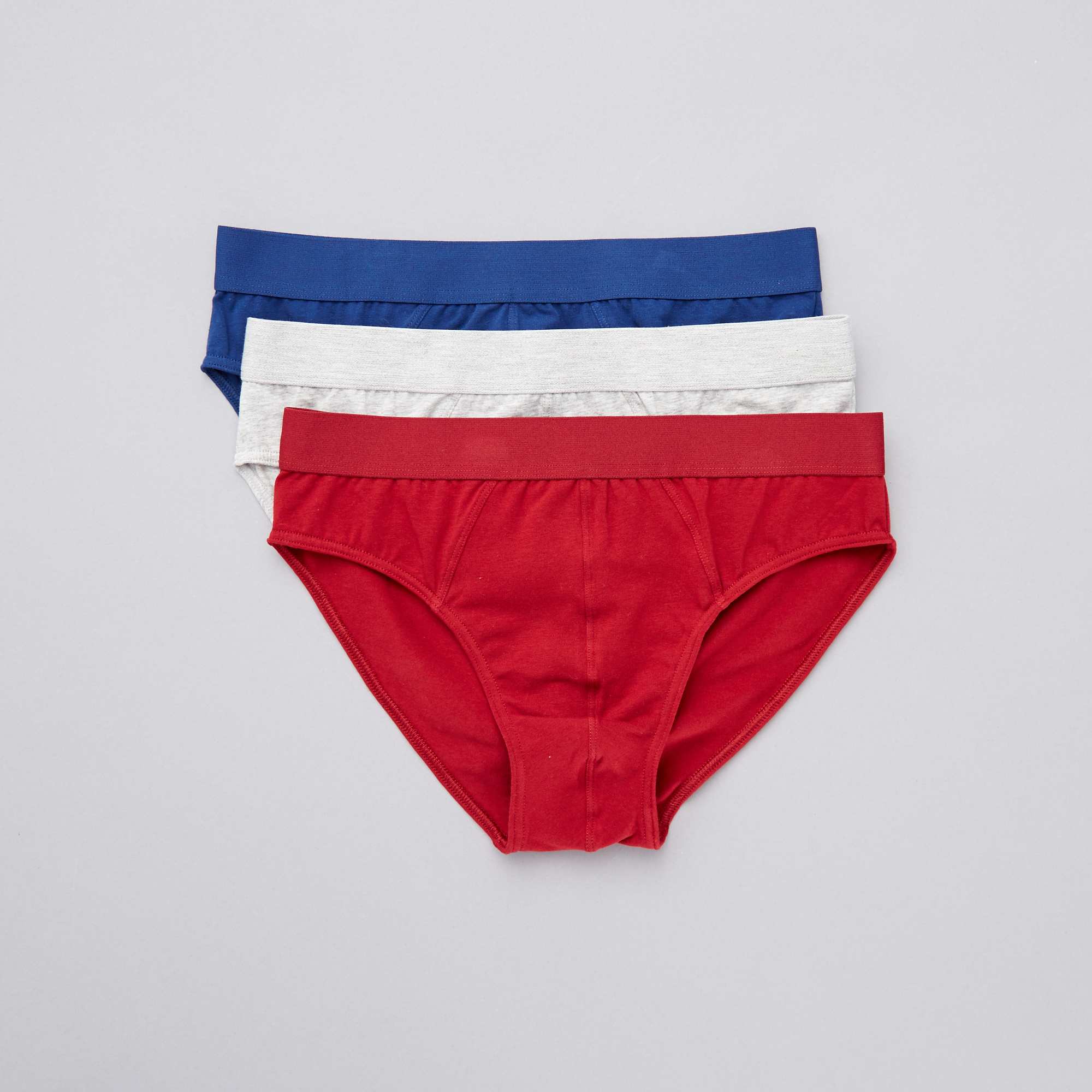 Pack de 3 slips ecoconcepción Hombre talla SXXL AZUL Kiabi 9,00€