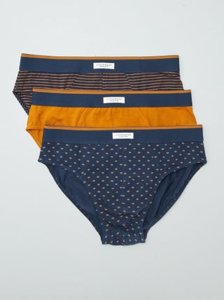 Pack de 3 slips estampados
