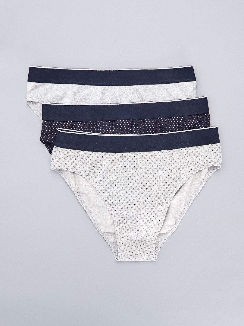 Pack de 3 slips estampados GRIS Kiabi 12.00€