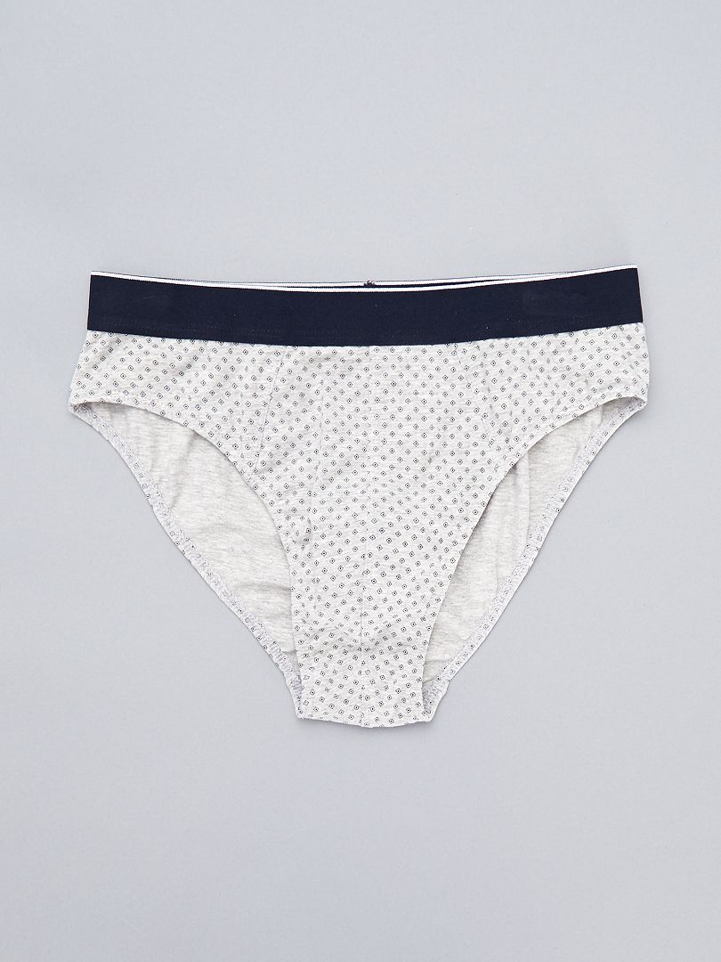 Pack de 3 slips estampados GRIS Kiabi 12.00€