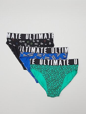 Pack de 3 slips estampados