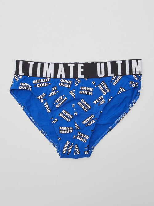 Pack de 3 slips estampados - Kiabi