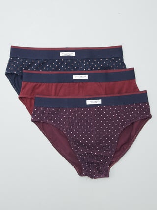 Pack de 3 slips estampados