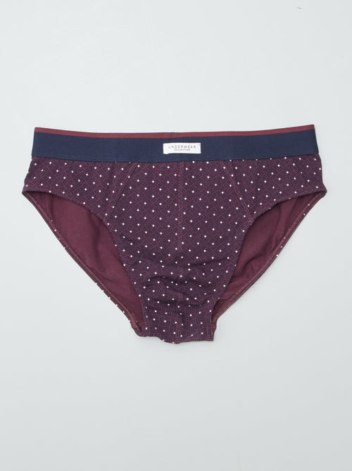 Pack de 3 slips estampados - Kiabi