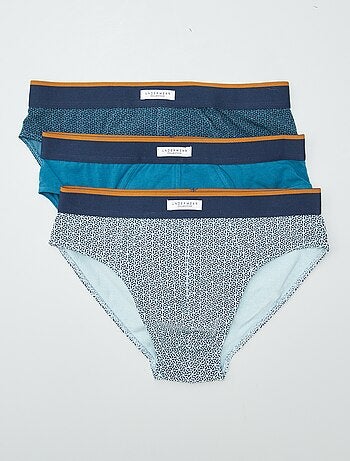 Pack de 3 slips estampados