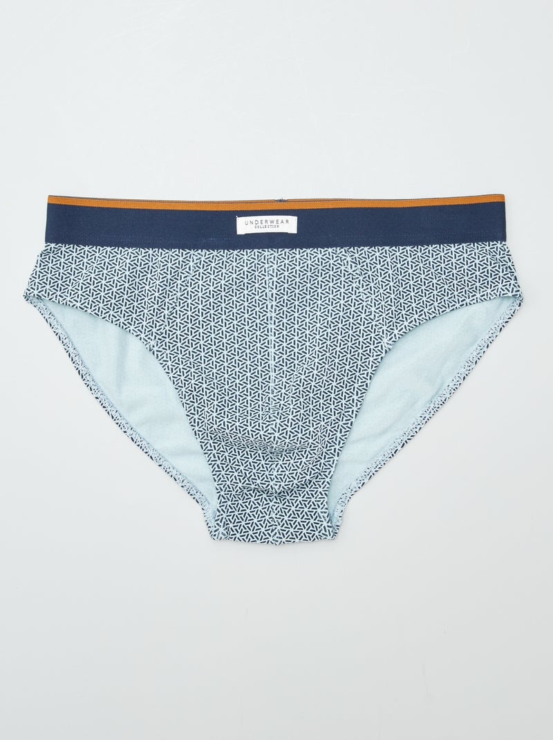 Pack de 3 slips estampados VERDE - Kiabi