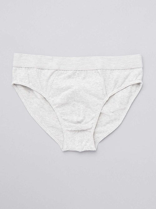 Pack de 3 slips lisos - Kiabi