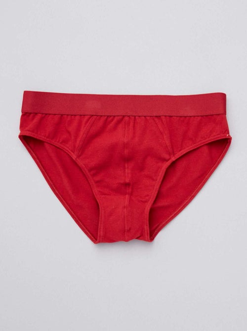 Pack de 3 slips lisos - Kiabi