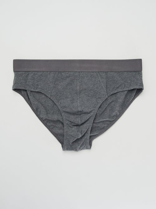 Pack de 3 slips lisos - Kiabi