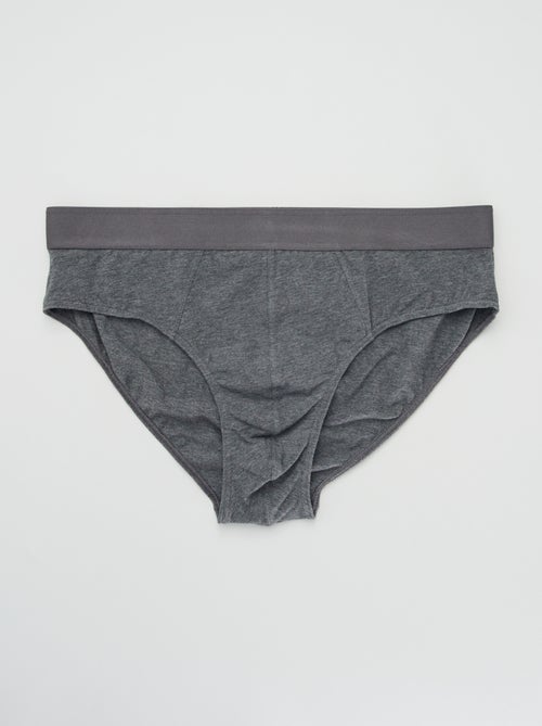 Pack de 3 slips lisos - Kiabi