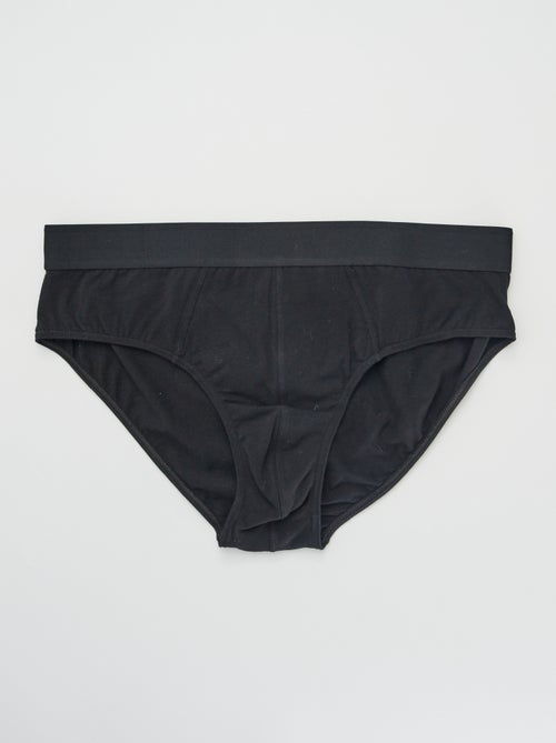 Pack de 3 slips lisos - Kiabi