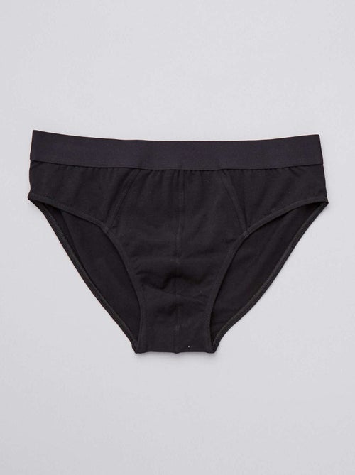 Pack de 3 slips lisos - Kiabi