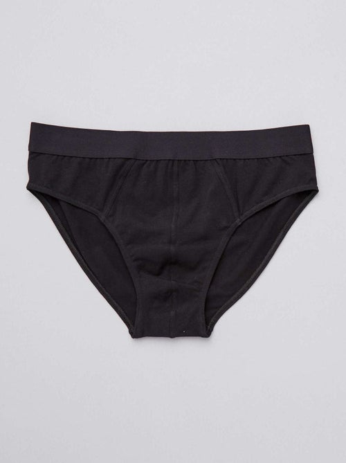 Pack de 3 slips lisos - Kiabi