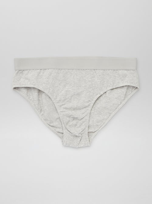 Pack de 3 slips lisos - Kiabi